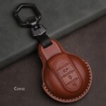 Leather Car Key Cover Case for Bmw mini cooper Key Cover Keycase for mini cooper F55 F56 F57 F54 F60 Key Chain Protect