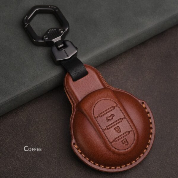 Leather-Car-Key-Cover-Case-for-Bmw-mini-cooper-Key-Cover-Keycase-for-mini-cooper-F55-F56-F57-F54-F60-Key-Chain-Protect