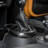 Car Gear Trim Ring For BMW MINI Cooper S One F54 F55 F56 F57 F60 Clubman Countryman Carbon Fiber Dust Mask Interior Accessories