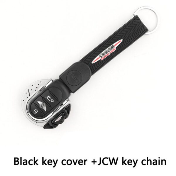 ABS-JCW-Style-Car-Key-Cover-For-mini-cooper-key-cover-keycase-key-chain-For-mini-cooper-F55-F56-F57-F54-F60-jcw-Plastic-Material