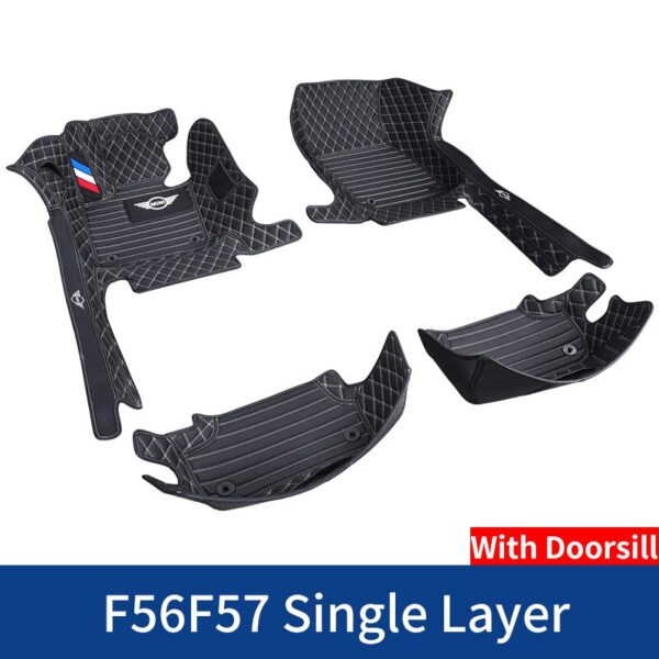 Car-Floor-Foot-Mats-For-BMW-MINI-Cooper-R56-F54-F55-F56-F57-F60-R60-Countryman-CLUBMAN-Waterproof-Custom-Lether-Pads-Accessories
