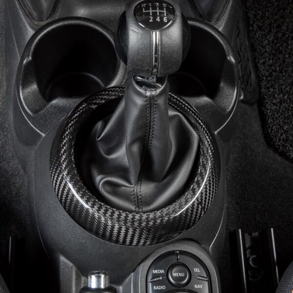Car-Gear-Trim-Ring-For-BMW-MINI-Cooper-S-One-F54-F55-F56-F57-F60-Clubman-Countryman-Carbon-Fiber-Dust-Mask-Interior-Accessories