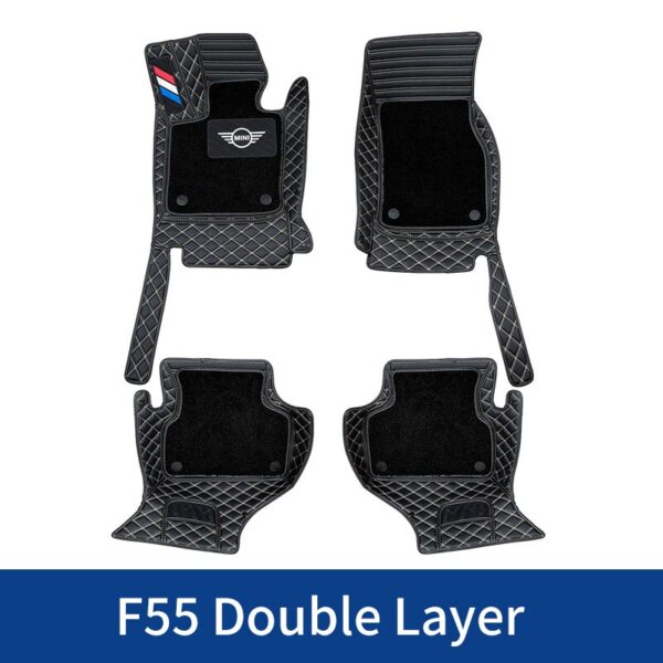 Car-Floor-Foot-Mats-For-BMW-MINI-Cooper-R56-F54-F55-F56-F57-F60-R60-Countryman-CLUBMAN-Waterproof-Custom-Lether-Pads-Accessories