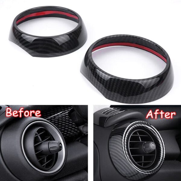 Car-Dashboard-Side-Air-Vent-Decoration-Ring-Cover-Trim-Car-Sticker-Styling-Carbon-Fiber-Style-for-Mini-Cooper-F55-F56-F57