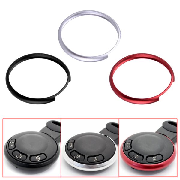 DWCX Metal Protective Smart Replacement Ring Decorations fit For 2008-up Mini Cooper Key Fob
