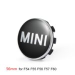 54mm And 56mm Car Wheel Hub Trim Cover Cap Sticker Decal Emblem for MINI Cooper S JCW One F54 F55 F56 F57 F60 R55 R56 R60 R61