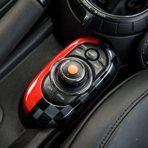 Car Center Console Multimedia Button Gear Panel Housing Cover Sticker For MINI COOPER F55 F56 F57 Modification Car Accessories