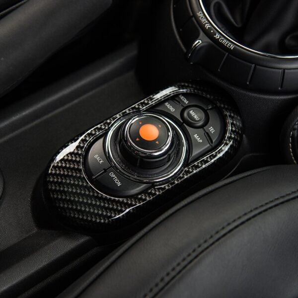Car-Center-Console-Multimedia-Button-Gear-Panel-Housing-Cover-Sticker-For-MINI-COOPER-F55-F56-F57-Modification-Car-Accessories