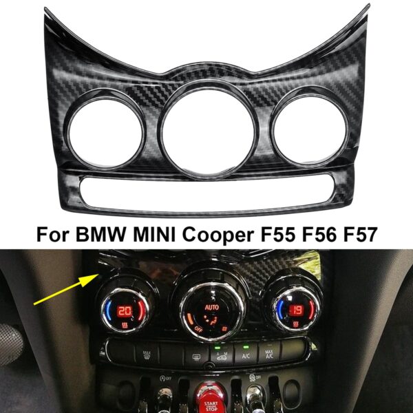 Carbon Fiber Style Center Dashboad Console Cover Trim for MINI Cooper F55 F56 F57